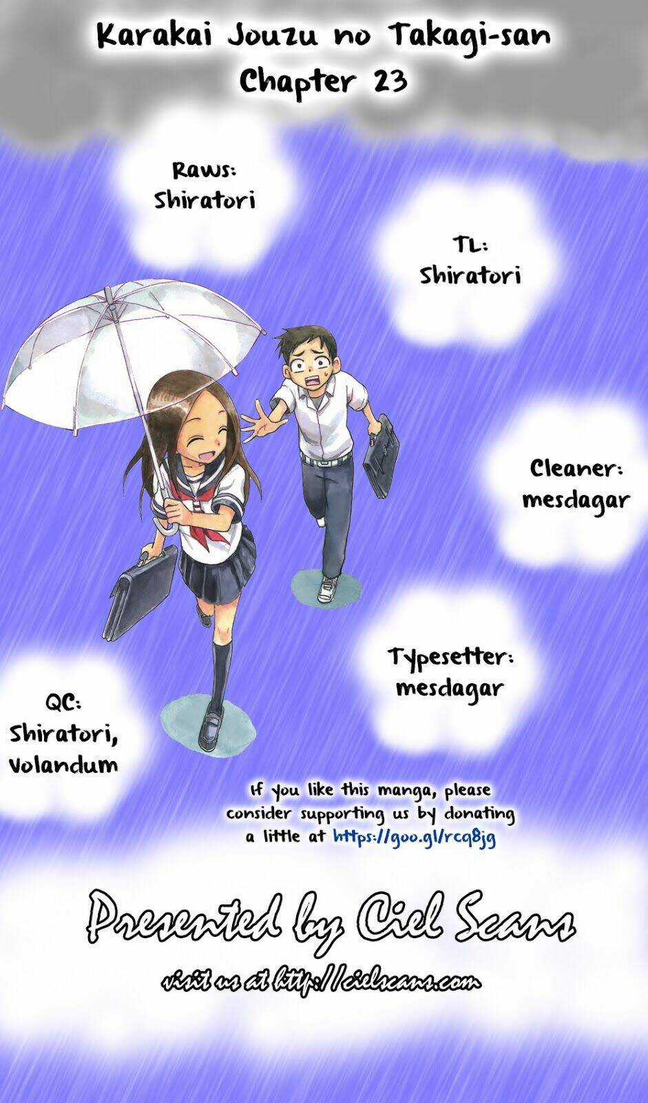 Nhất Quỷ Nhì Ma, Thứ Ba Takagi Chapter 23 trang 0