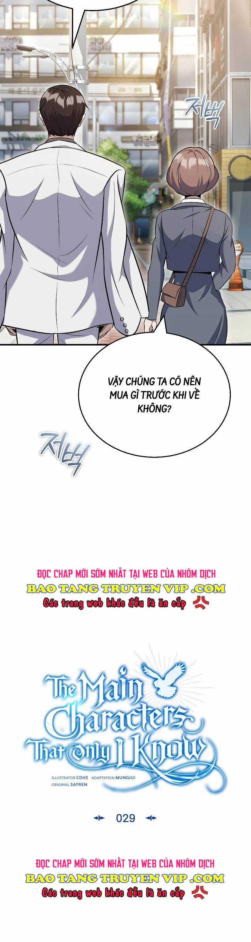 Những Nhân Vật Chính Mà Chỉ Tôi Biết Chapter 29 trang 3
