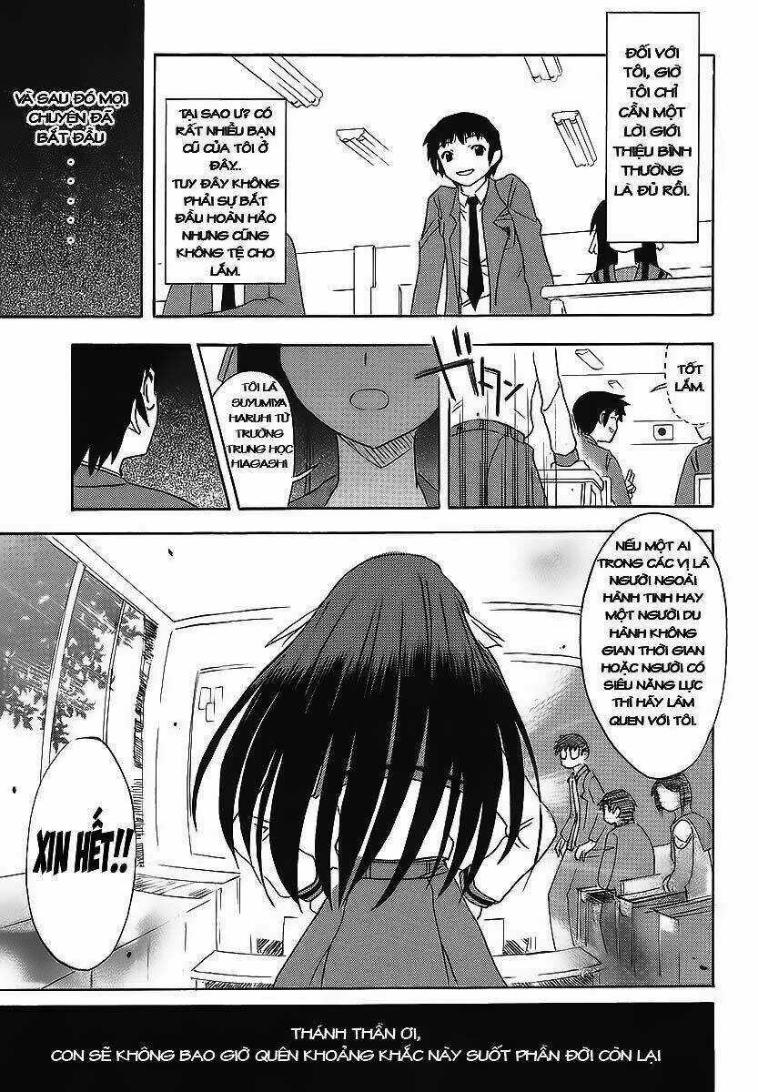 NỖI BUỒN CỦA SUZUMIYA HARUHI Chapter 1 trang 8