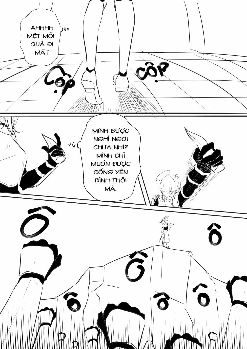 Nữ Anh hùng muốn Nghỉ Ngơi Chapter 1 trang 10