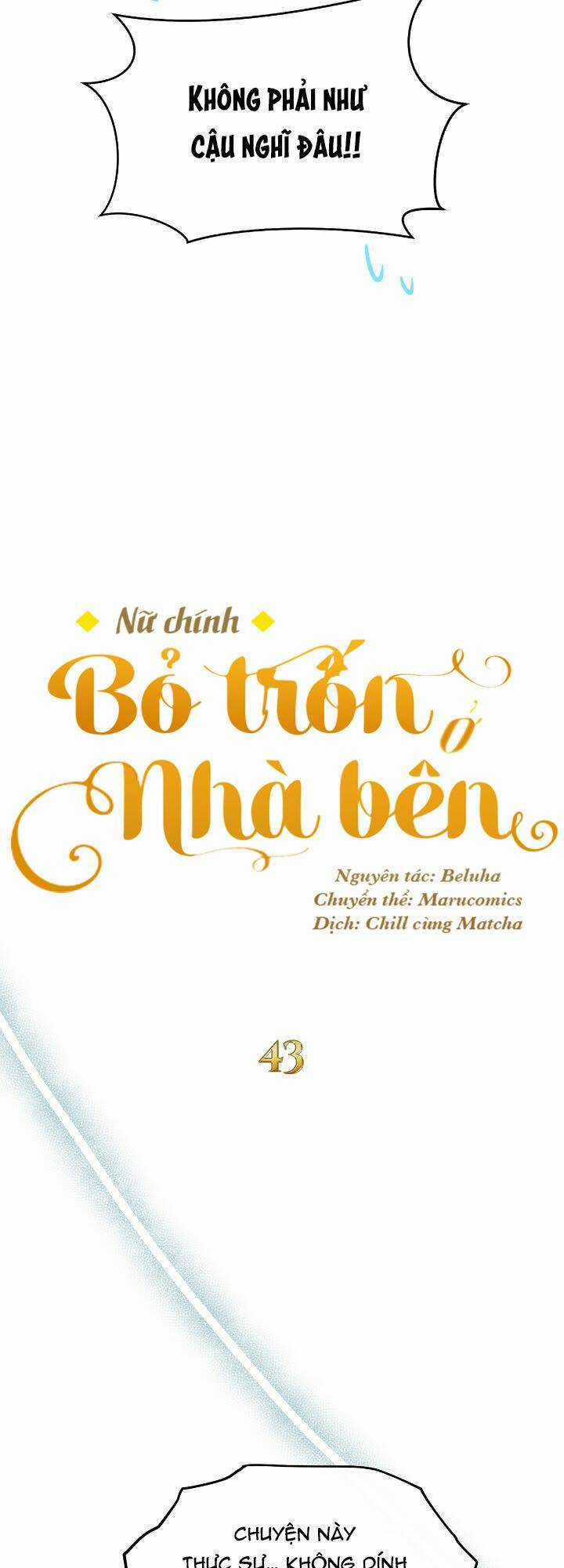 Nữ Chính Bỏ Trốn Ở Nhà Bên Chapter 43 trang 18