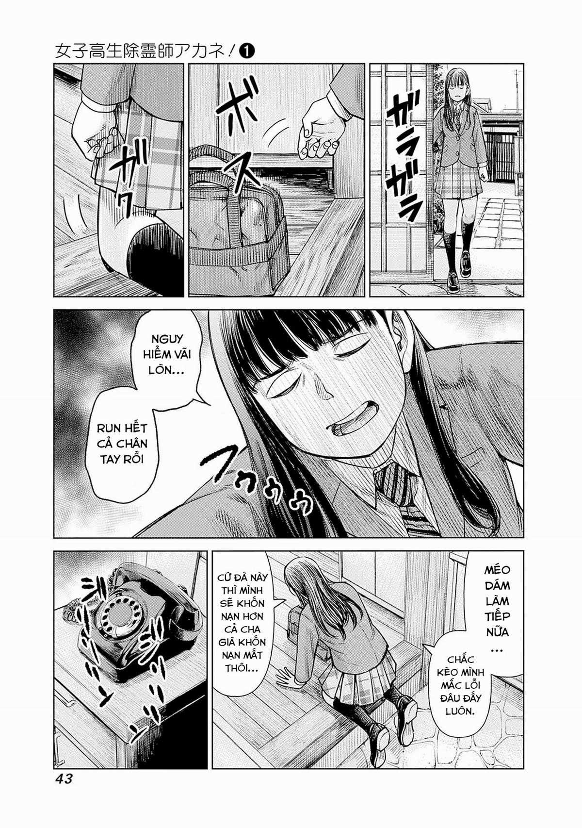 Nữ sinh trừ tà Akane! Chapter 1 trang 39