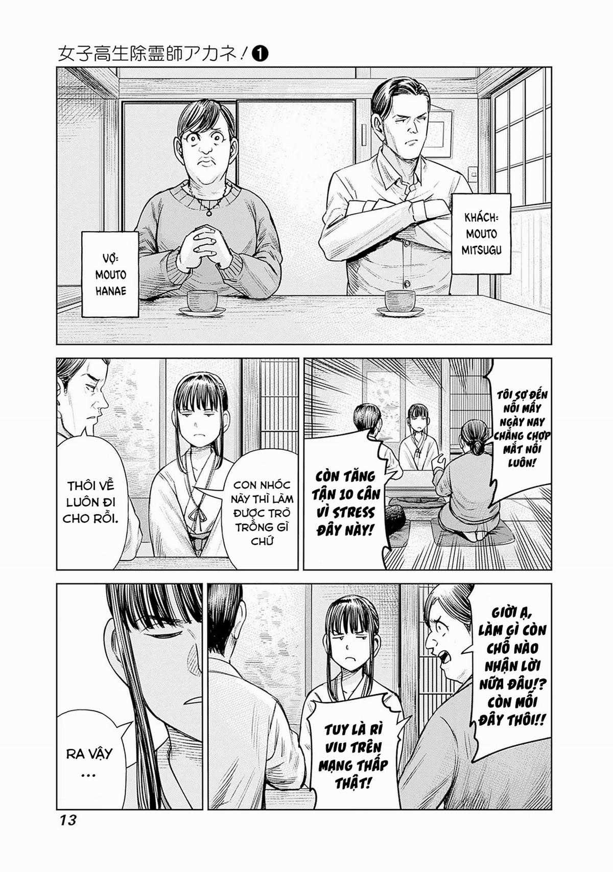 Nữ sinh trừ tà Akane! Chapter 1 trang 9