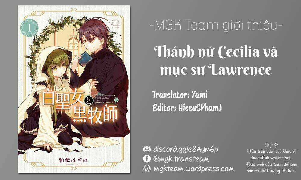 Nữ Thánh Ceclilia Và Mục-Sư Lawrence Chapter 11 trang 0