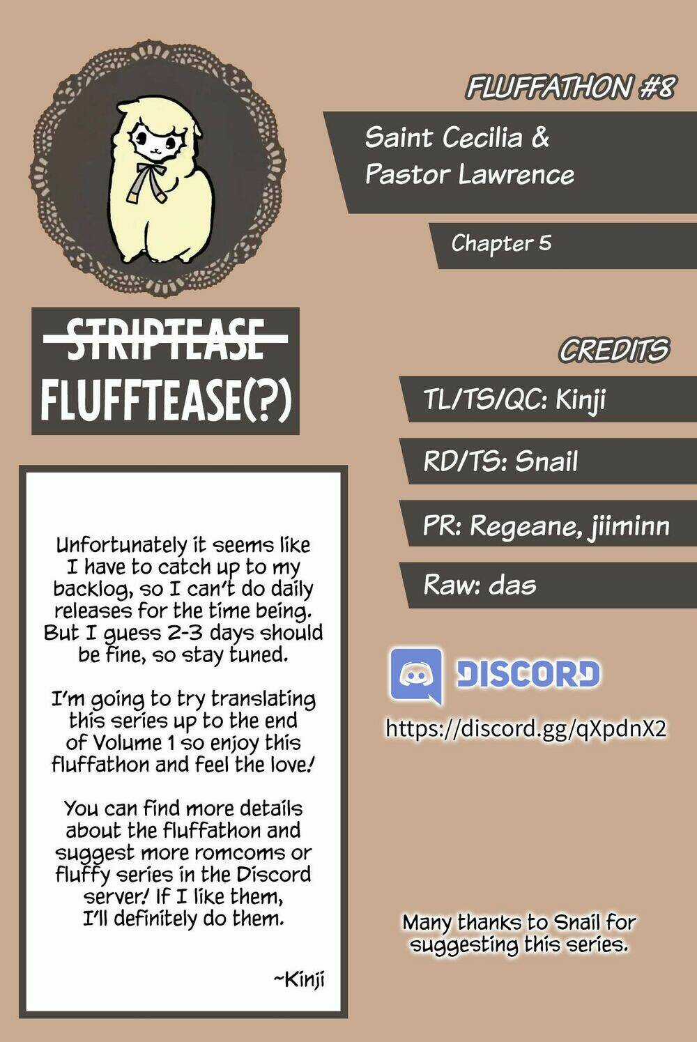 Nữ Thánh Ceclilia Và Mục-Sư Lawrence Chapter 5 trang 2