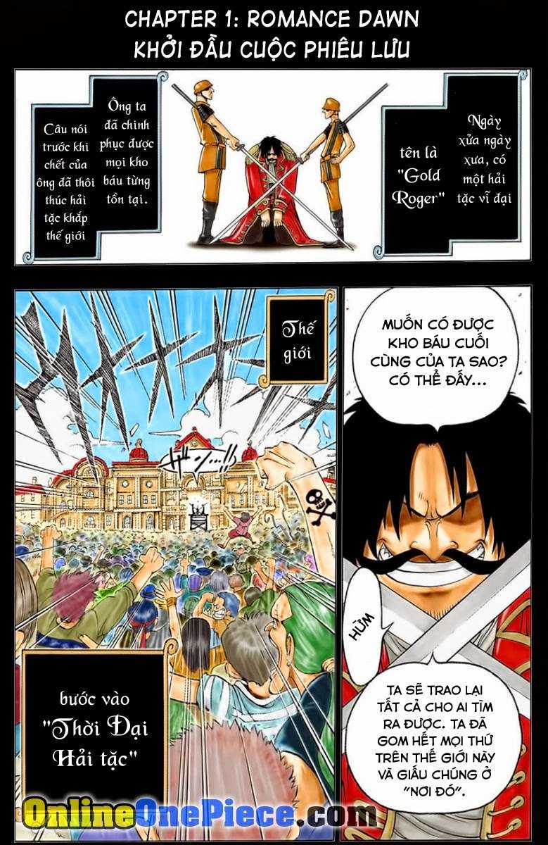 One Piece Color Chapter 1 trang 2