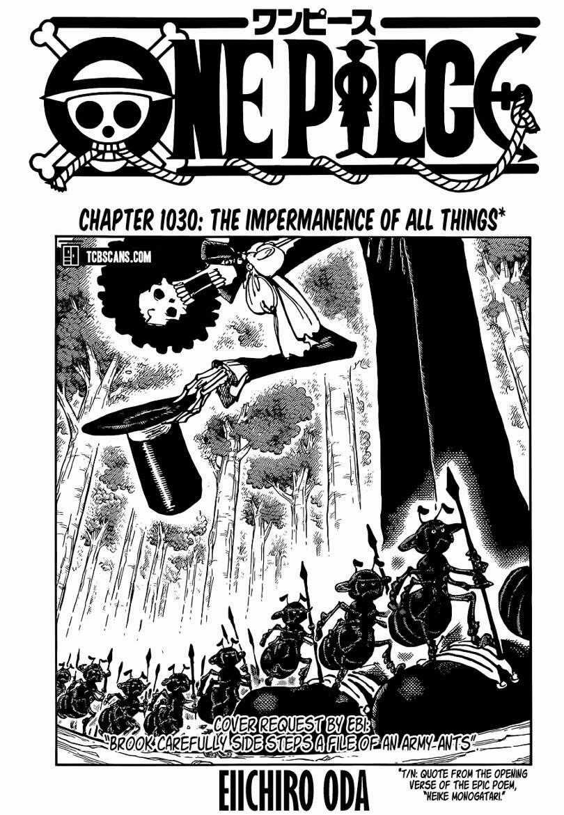 One Piece Chương 1030 trang 0