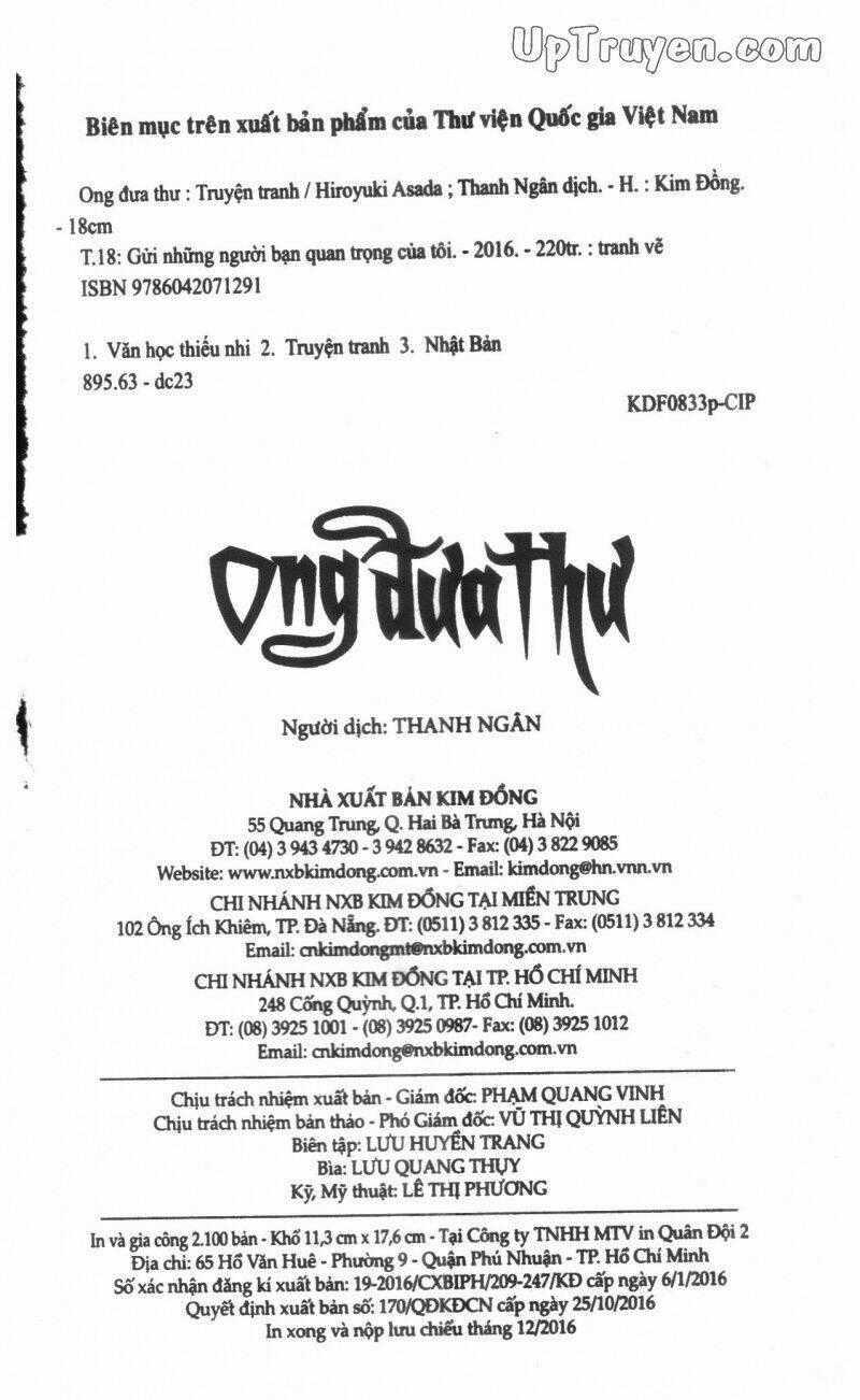 Ong Đưa Thư Chapter 18 trang 219