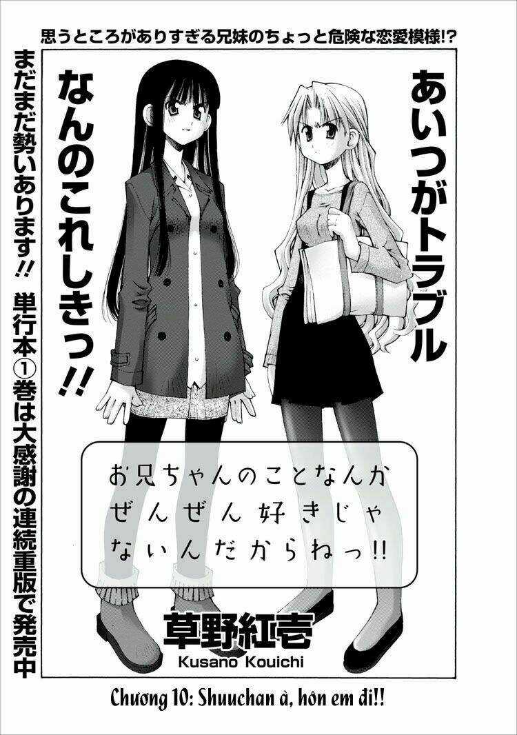 Oniichan No Koto Nanka Zenzen Suki Ja Nai N Da Kara Ne!! Chapter 10 trang 5