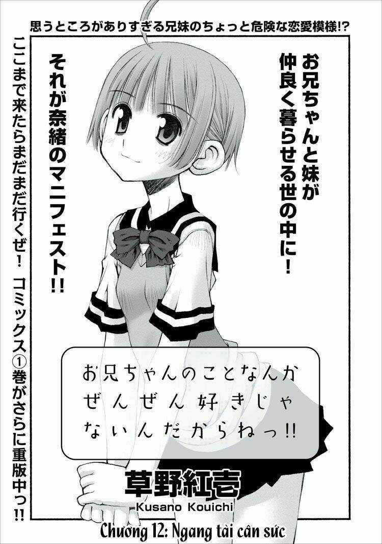 Oniichan No Koto Nanka Zenzen Suki Ja Nai N Da Kara Ne!! Chapter 12 trang 7