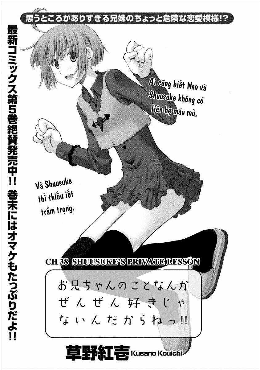 Oniichan No Koto Nanka Zenzen Suki Ja Nai N Da Kara Ne!! Chapter 38 trang 3