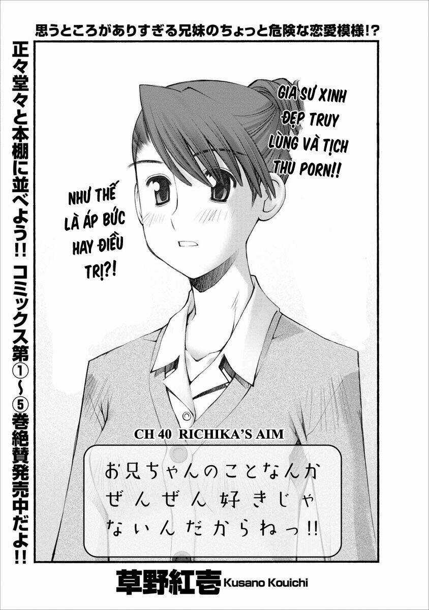 Oniichan No Koto Nanka Zenzen Suki Ja Nai N Da Kara Ne!! Chapter 40 trang 7