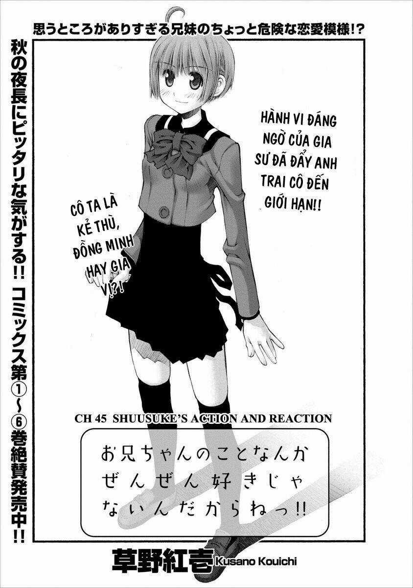 Oniichan No Koto Nanka Zenzen Suki Ja Nai N Da Kara Ne!! Chapter 45 trang 3