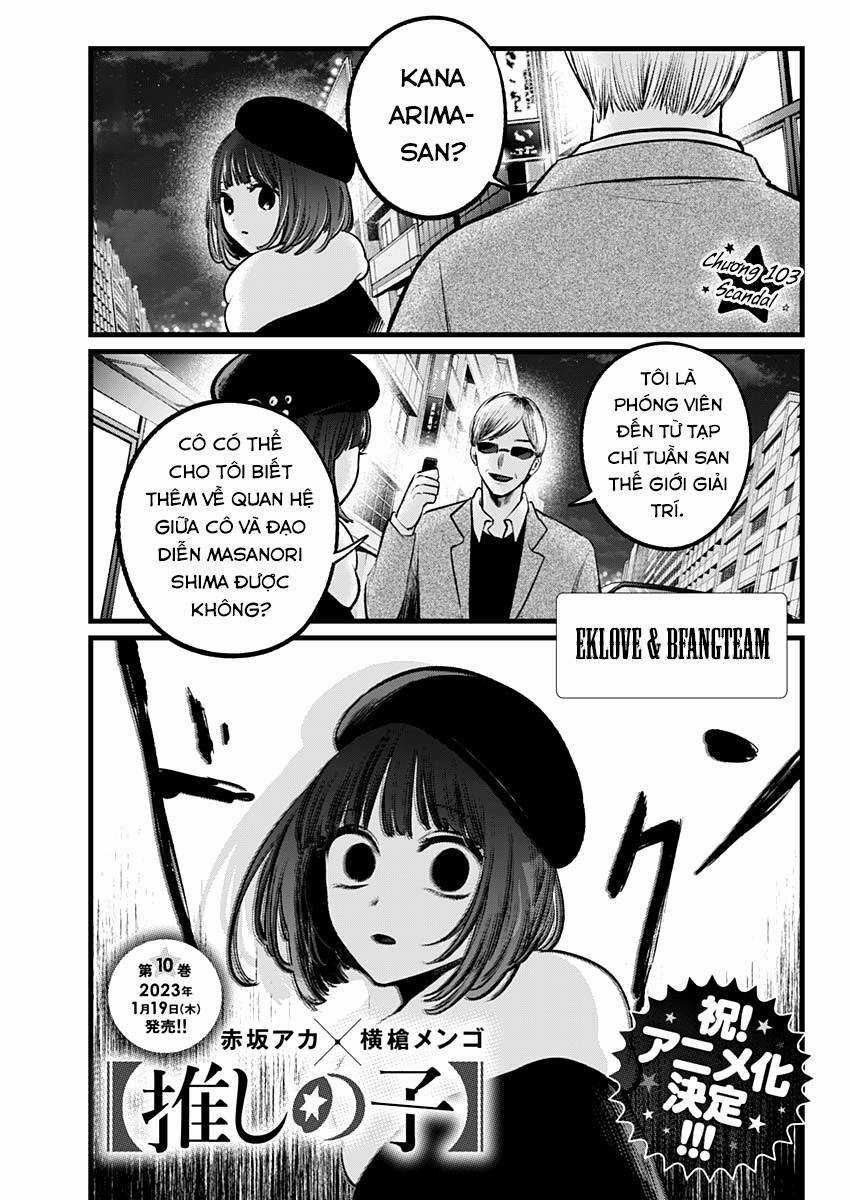 Oshi no Ko Chapter 103 trang 1