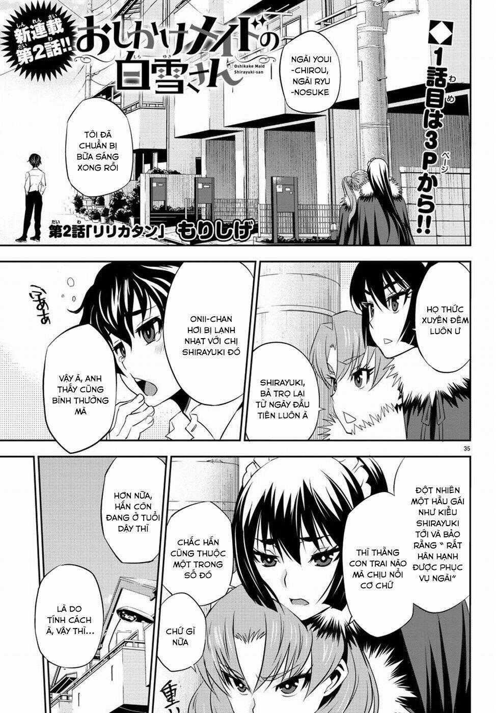 Oshikake Maid Shirayuki-San Chapter 2 trang 1