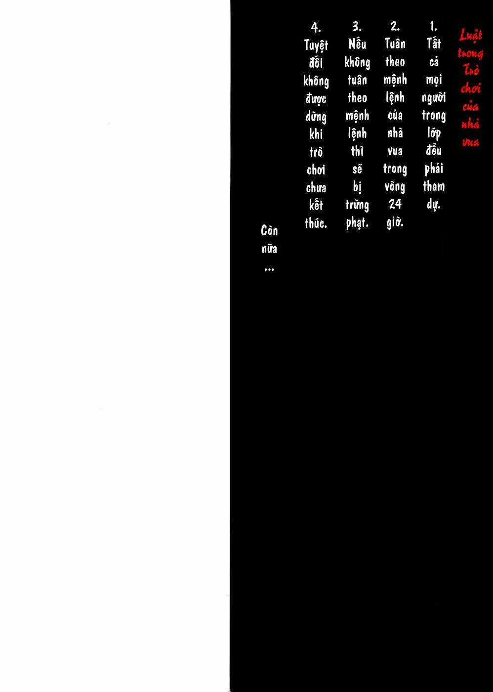 Ousama Game - Mệnh Lệnh Nhà Vua Chapter 1 trang 2