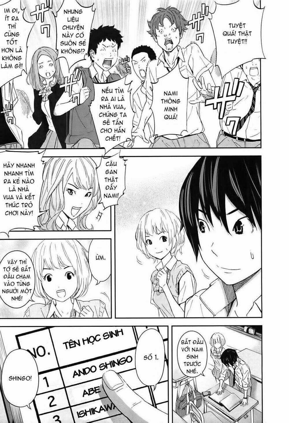 Ousama Game - Mệnh Lệnh Nhà Vua Chapter 9 trang 11