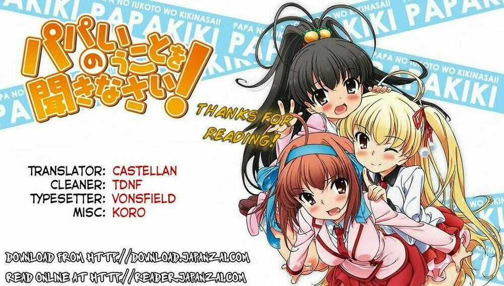 Papa No Iukoto O Kikinasai! Chapter 12 trang 0