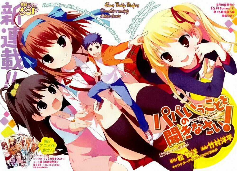 Papa No Iukoto O Kikinasai! Chapter 6 trang 1