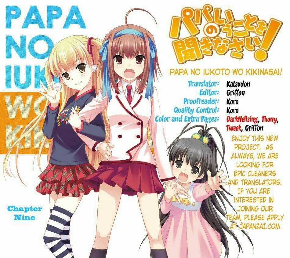 Papa No Iukoto O Kikinasai! Chapter 9 trang 0