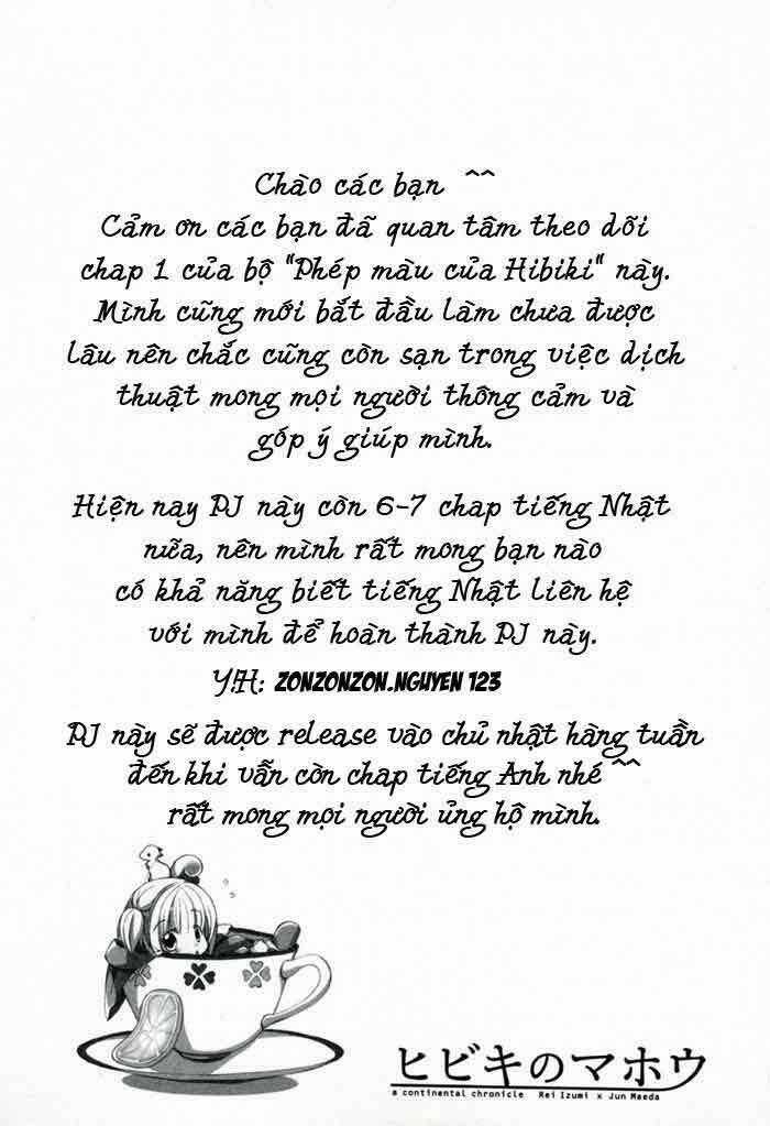 Phép Màu Của Hibiki Chapter 1 trang 56