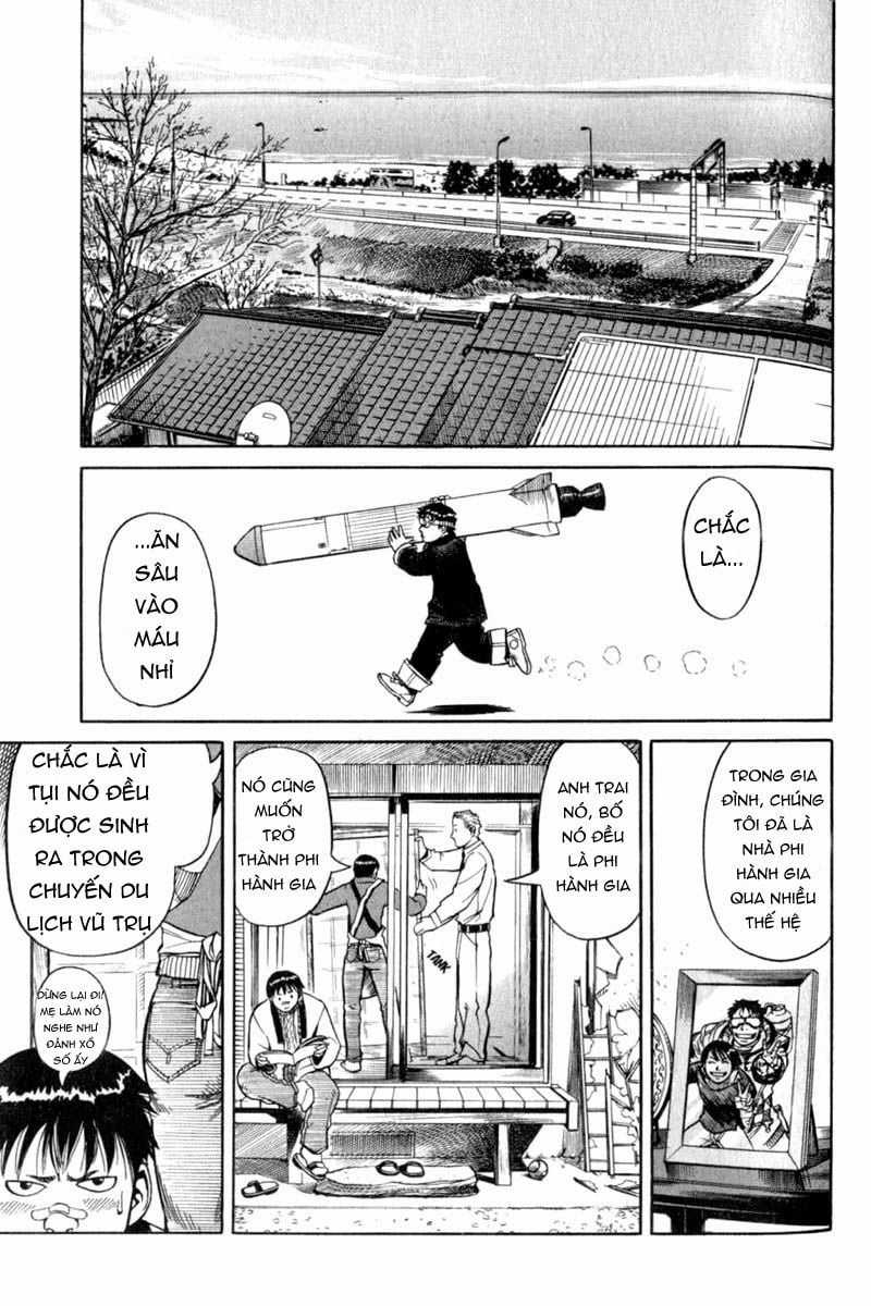 Planetes Chapter 4: Khung cảnh từ trong tên lửa trang 14