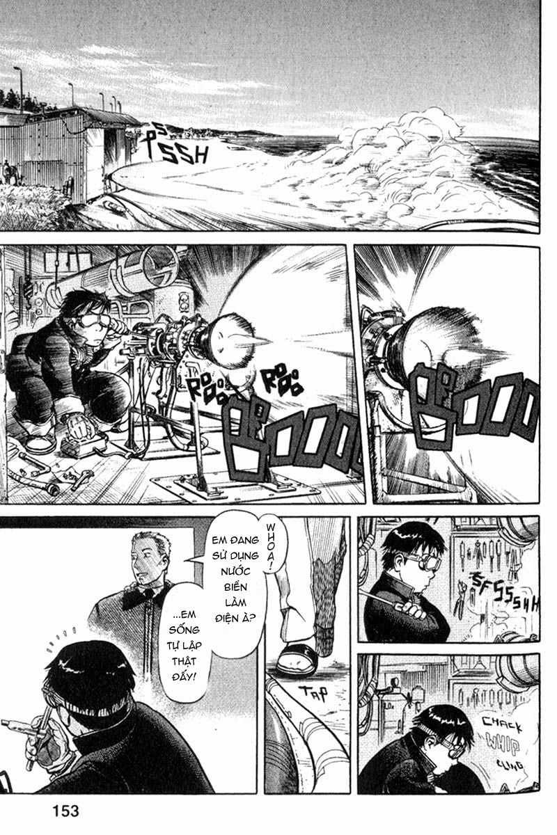 Planetes Chapter 4: Khung cảnh từ trong tên lửa trang 16