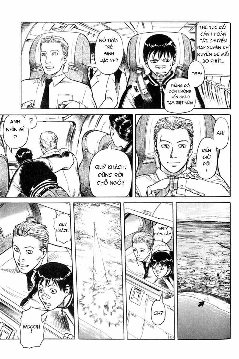 Planetes Chapter 4: Khung cảnh từ trong tên lửa trang 46