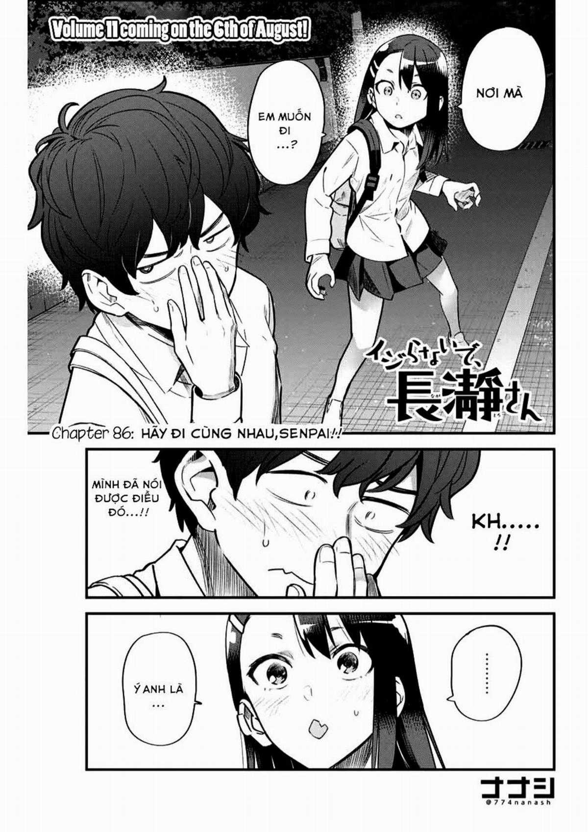 Please Don't Bully Me - Nagatoro-San Chapter 86: Hãy đi cùng nhau, Senpai!! trang 1