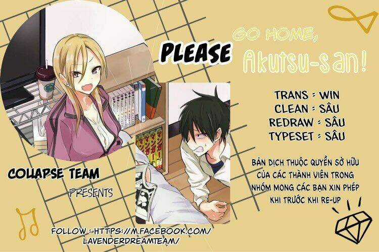 Please Go Home, Akutsu-San! Chapter 3 trang 0