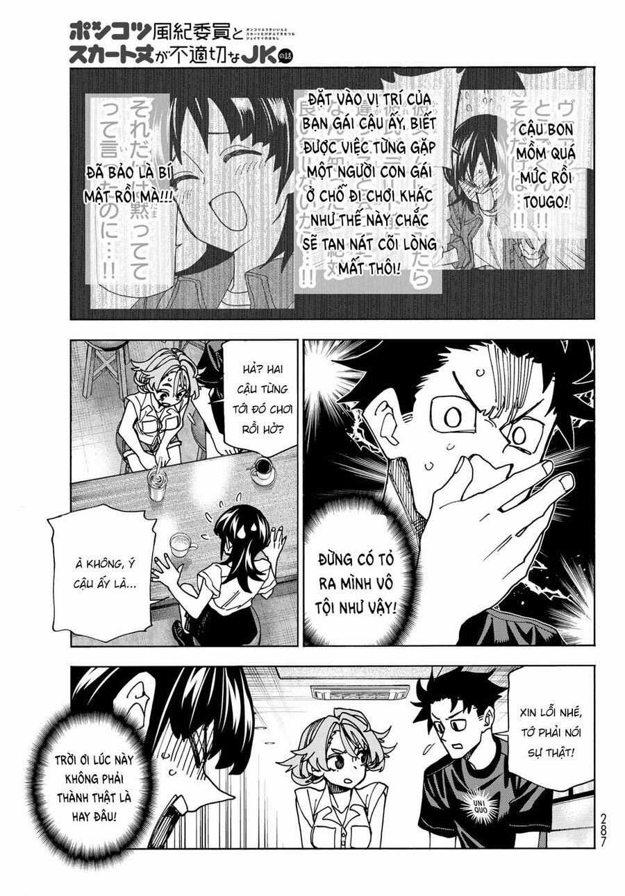 Ponkotsu Fuukiin To Skirt Take Ga Futekisetsu Na Jk No Hanashi Chapter 74 trang 10