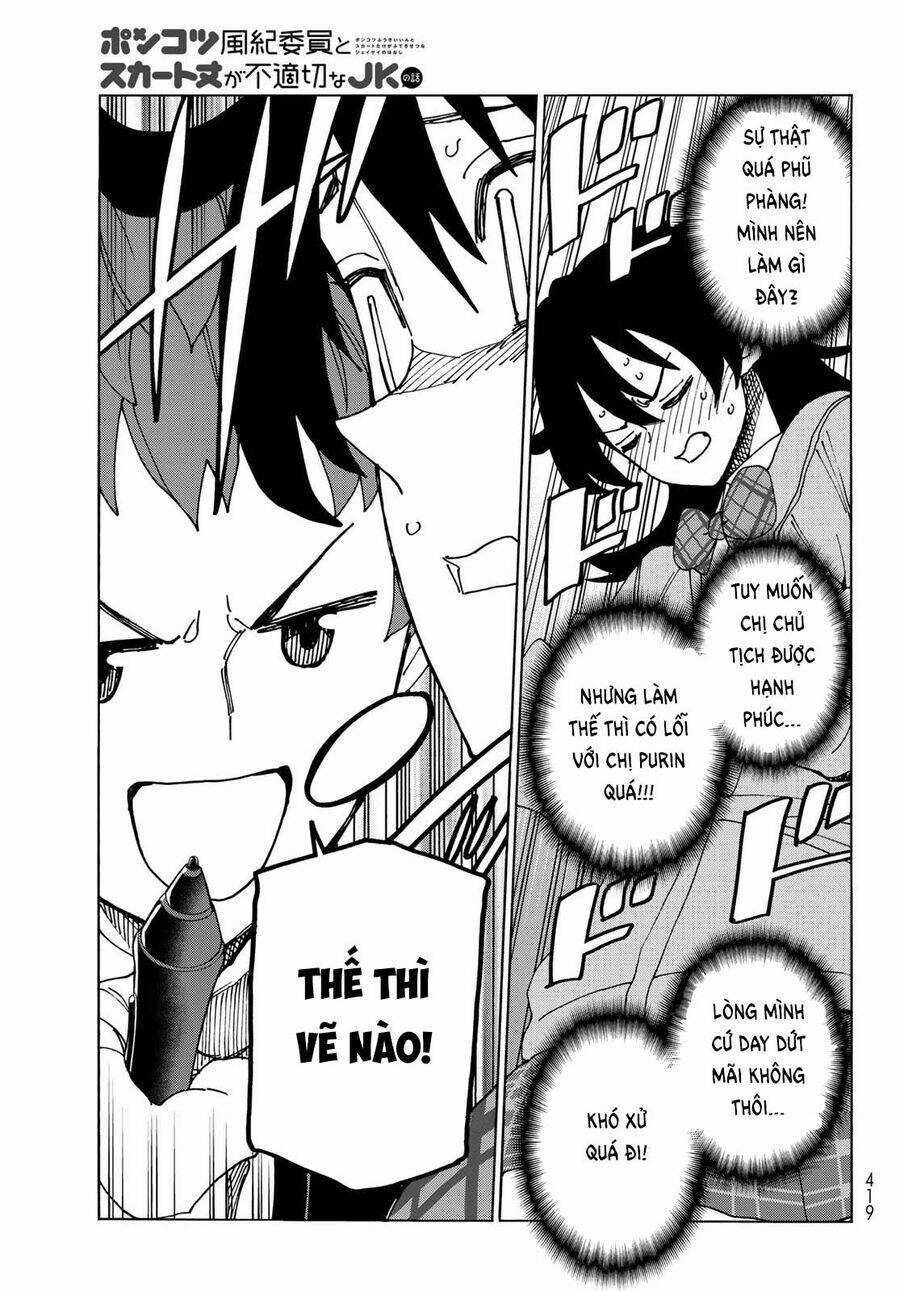 Ponkotsu Fuukiin To Skirt Take Ga Futekisetsu Na Jk No Hanashi Chương 65 trang 15