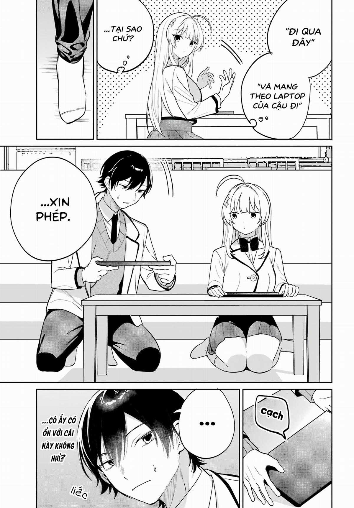 Remote Jugyou ni Nattara Class 1 no Bishoujo to Doukyo Suru Koto ni Natta Chapter 4 trang 14