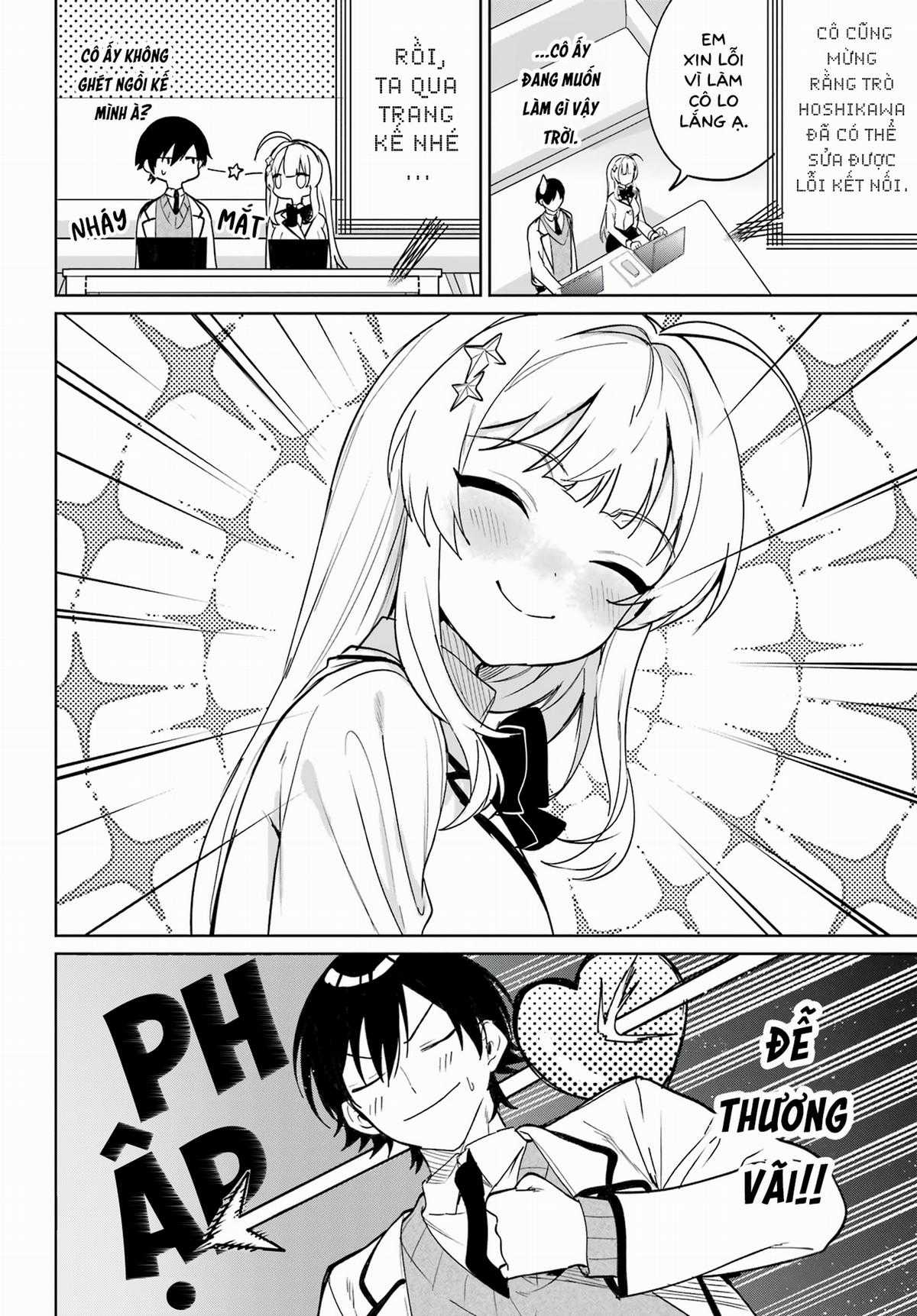 Remote Jugyou ni Nattara Class 1 no Bishoujo to Doukyo Suru Koto ni Natta Chapter 4 trang 17