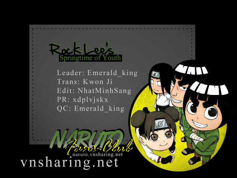 Rock Lee's Springtime Of Youth Chapter 8.5 trang 5