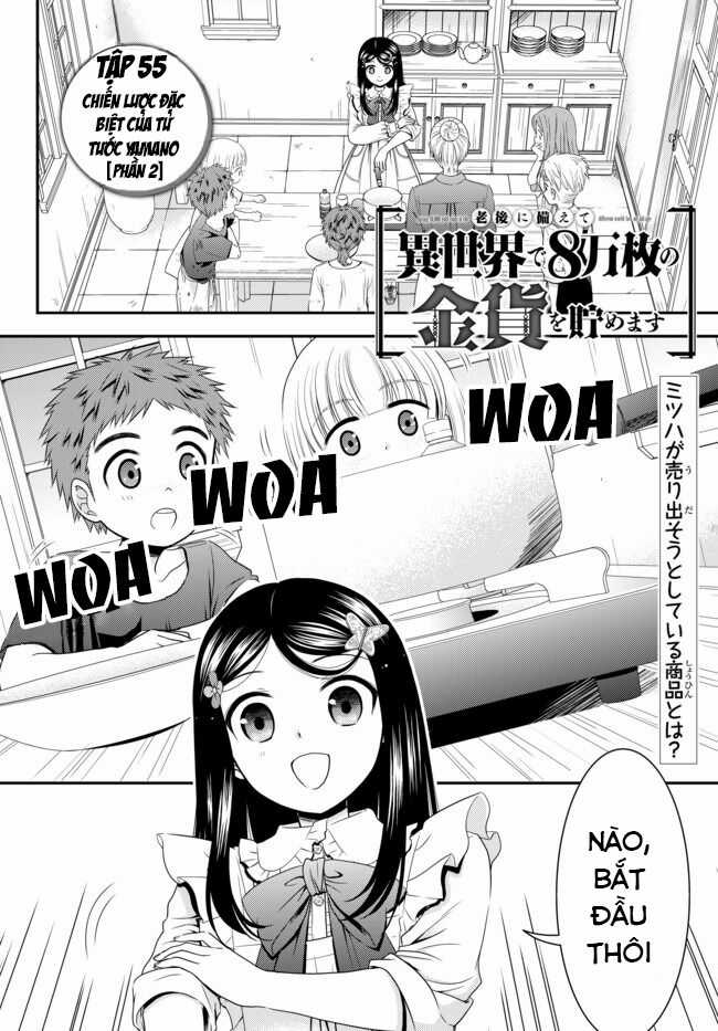 Rougo Ni Sonaete Isekai De 8-Manmai No Kinka Wo Tamemasu Chapter 55 trang 1
