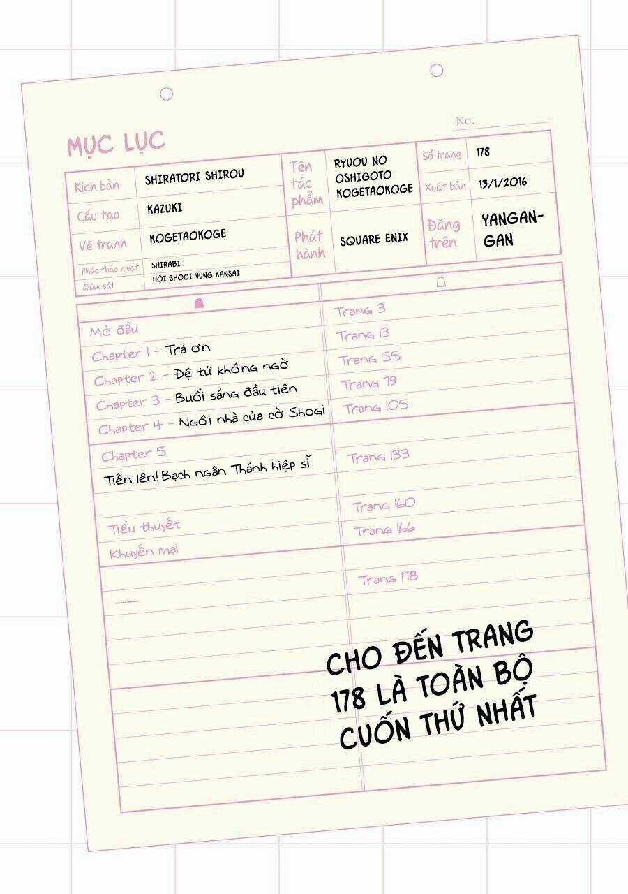 Ryuuou No Oshigoto! Chapter 0 trang 6