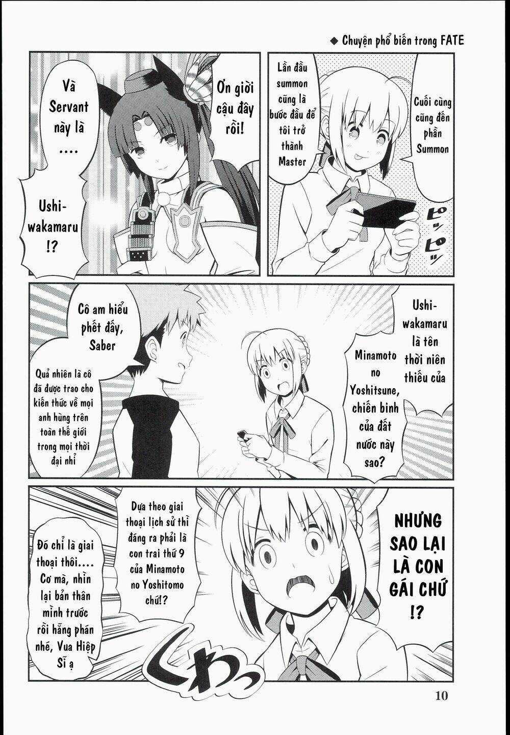 Saber-San Chơi Fgo! Chapter 1 trang 11
