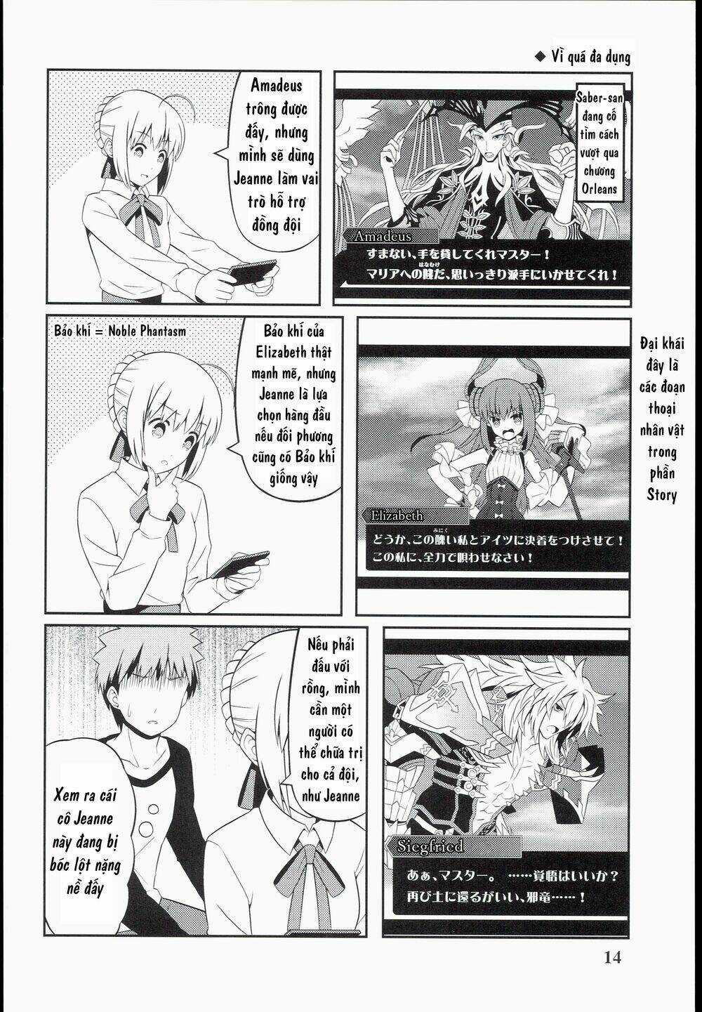 Saber-San Chơi Fgo! Chapter 1 trang 15