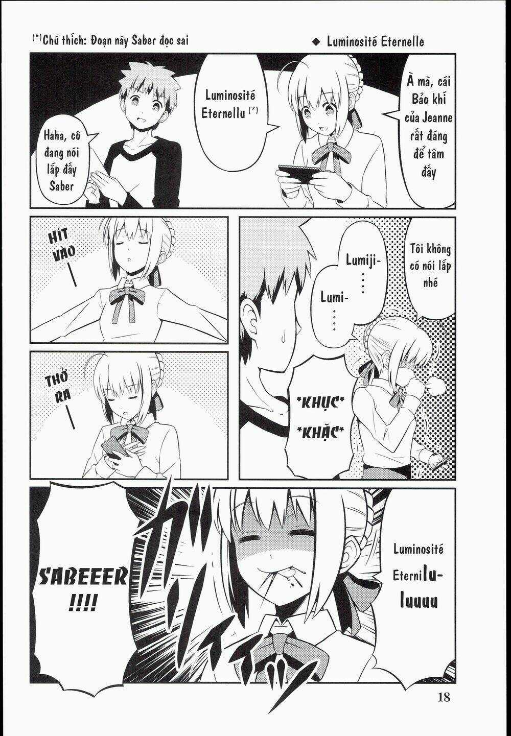 Saber-San Chơi Fgo! Chapter 1 trang 19