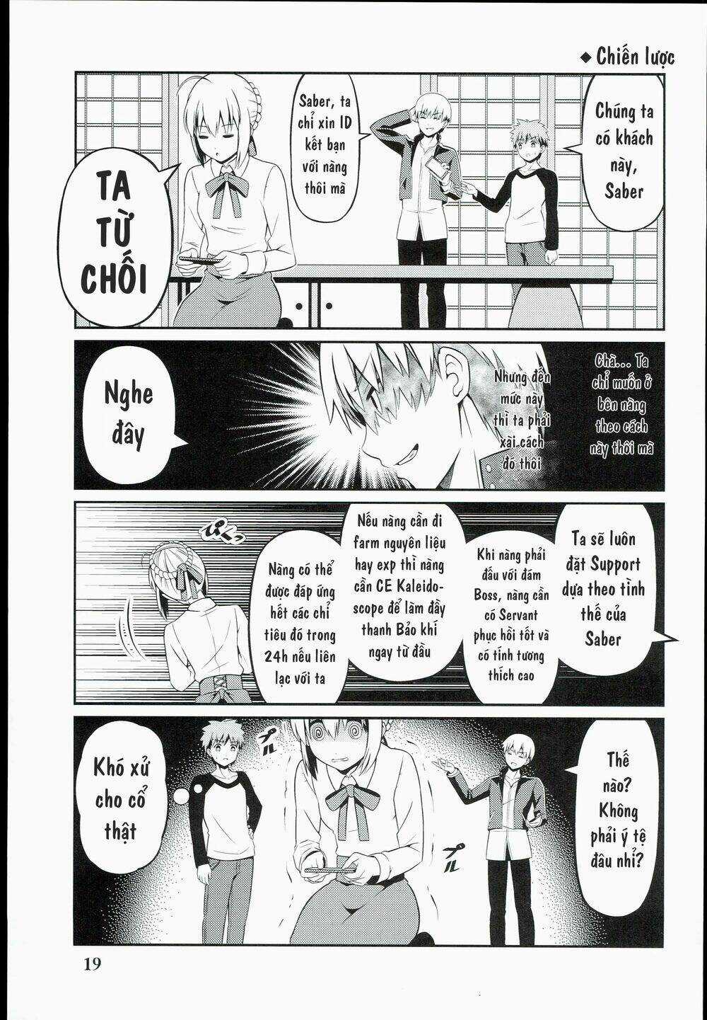 Saber-San Chơi Fgo! Chapter 1 trang 20