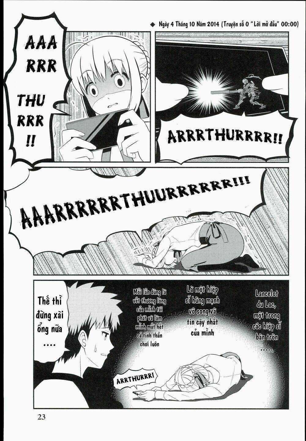 Saber-San Chơi Fgo! Chapter 1 trang 24