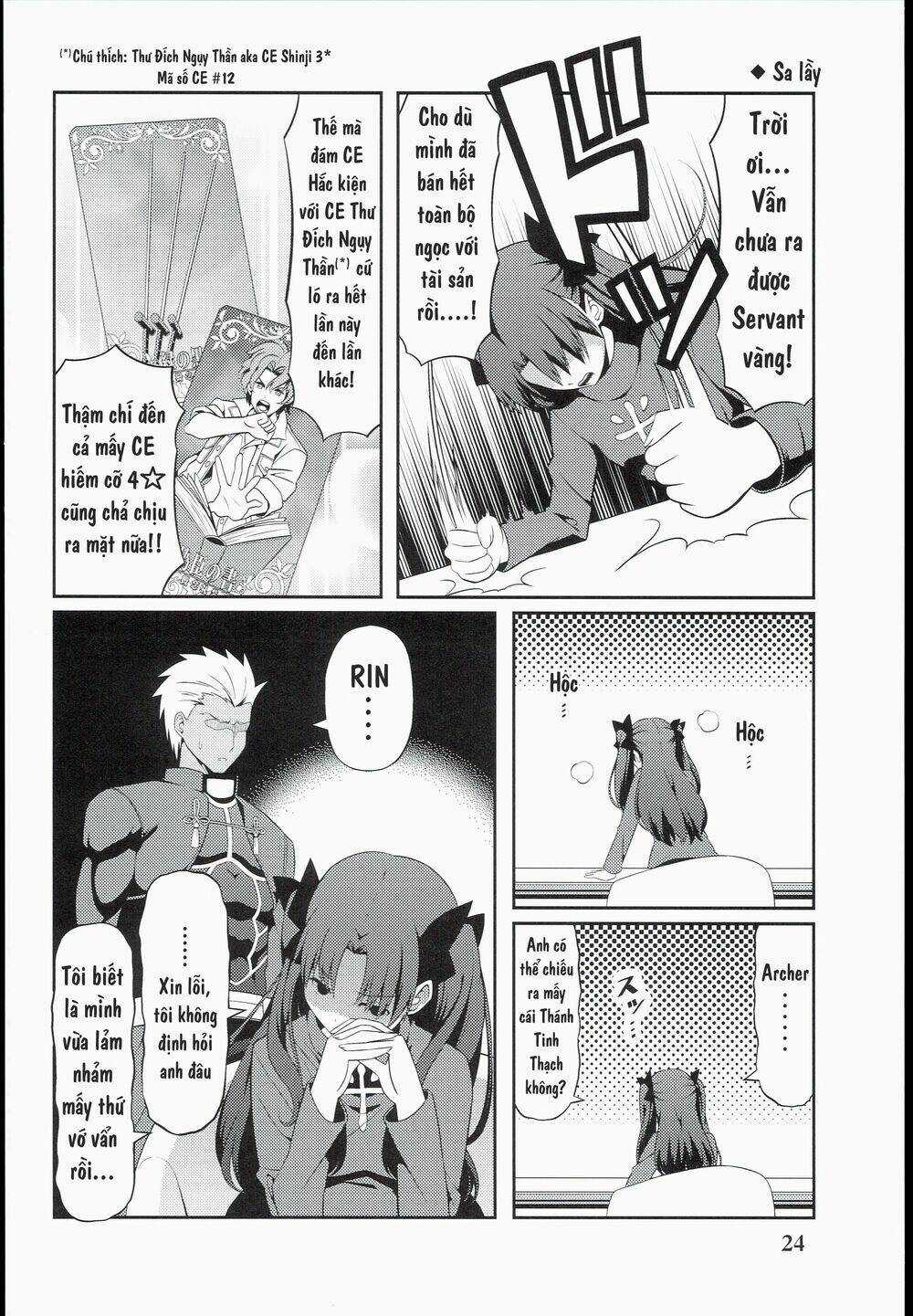 Saber-San Chơi Fgo! Chapter 1 trang 25