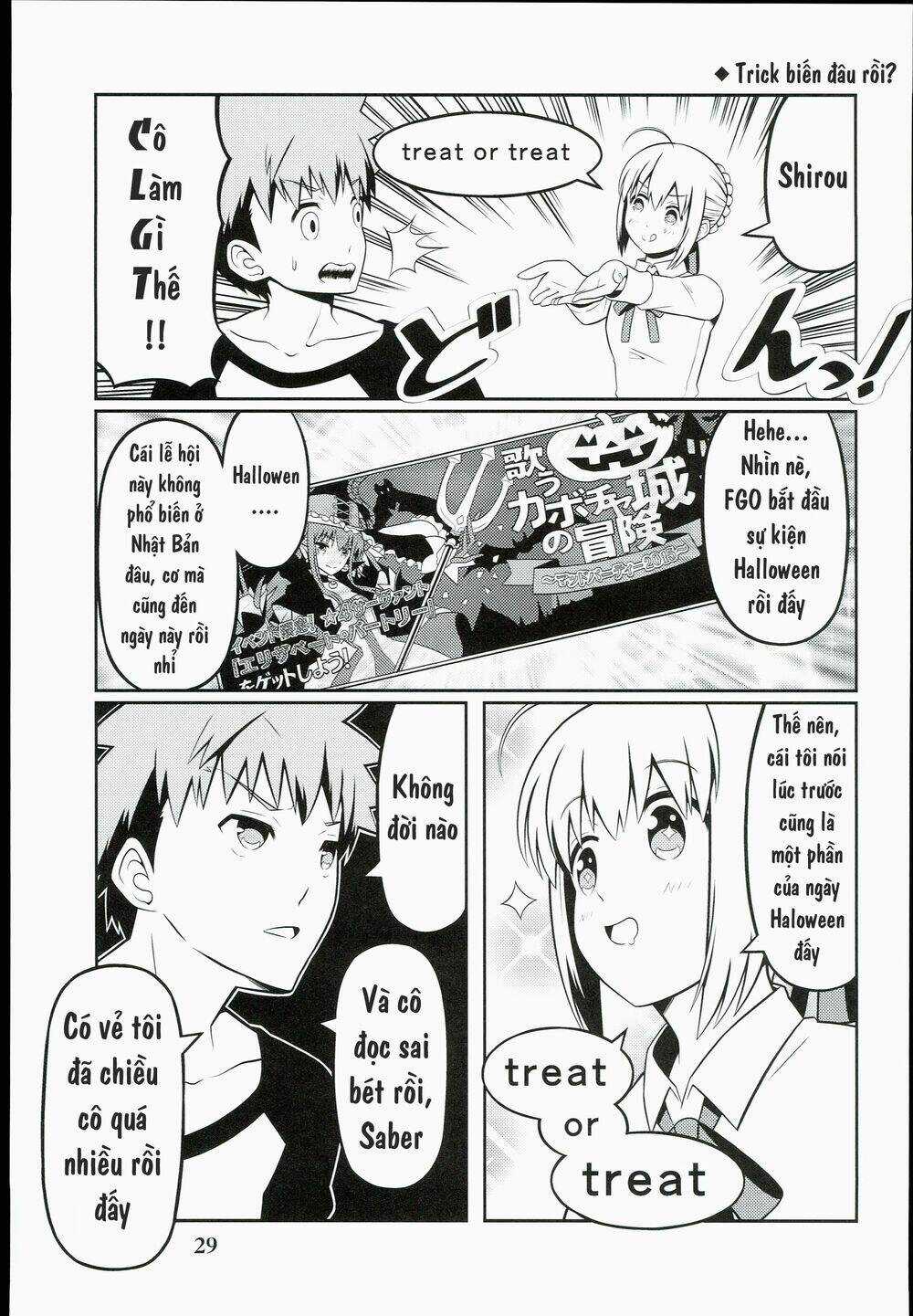 Saber-San Chơi Fgo! Chapter 1 trang 30