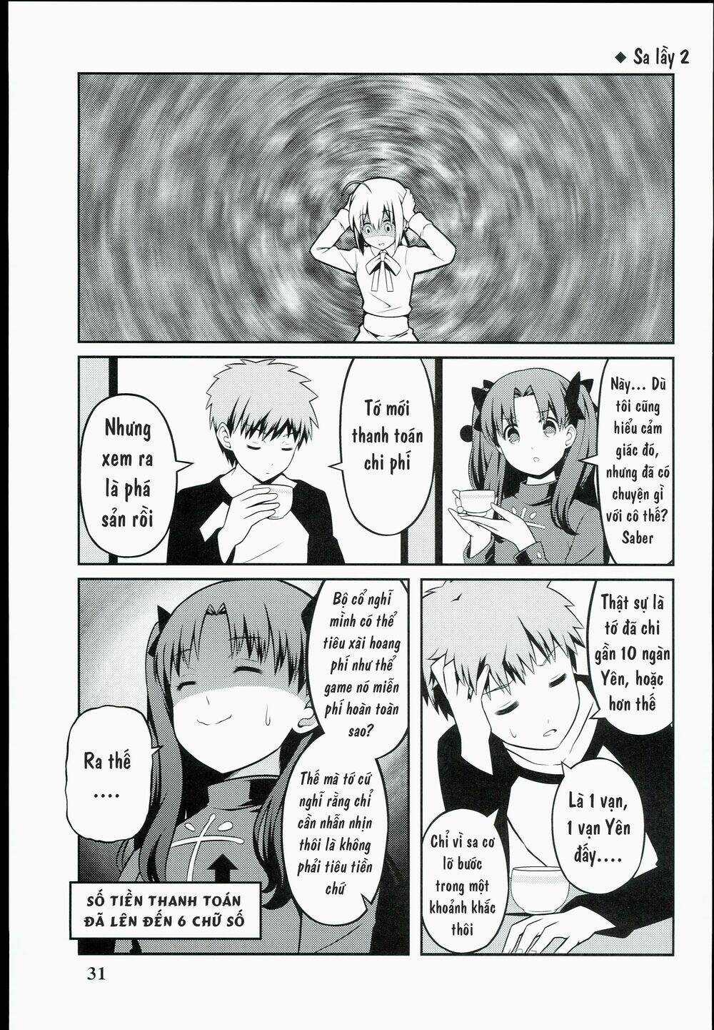 Saber-San Chơi Fgo! Chapter 1 trang 32