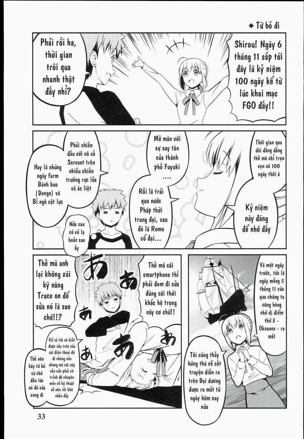 Saber-San Chơi Fgo! Chapter 1 trang 34