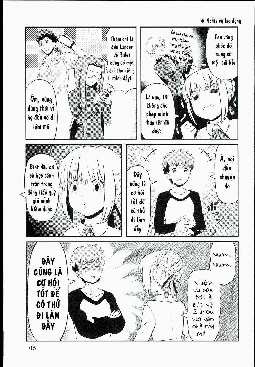 Saber-San Chơi Fgo! Chapter 1 trang 6