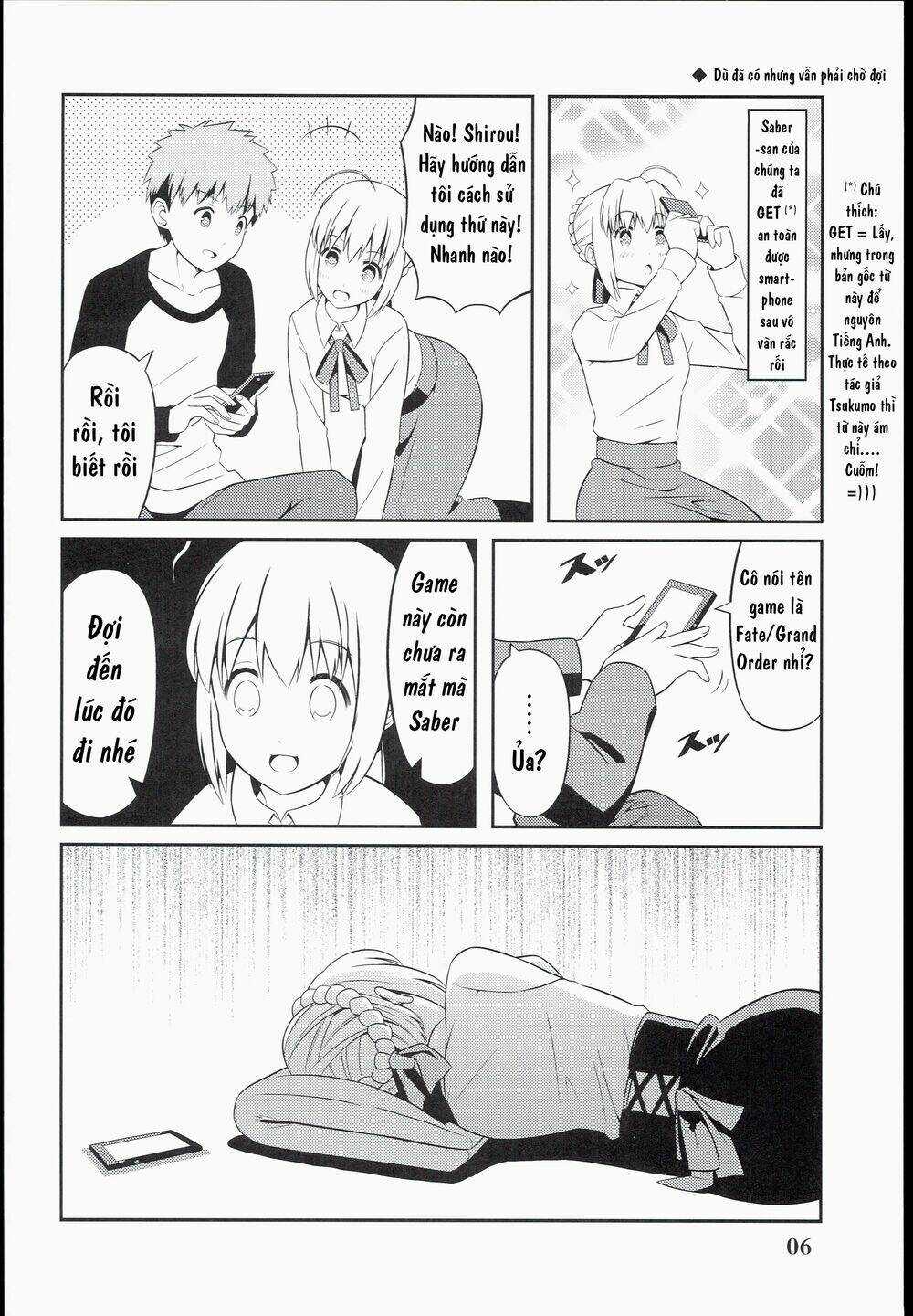 Saber-San Chơi Fgo! Chapter 1 trang 7