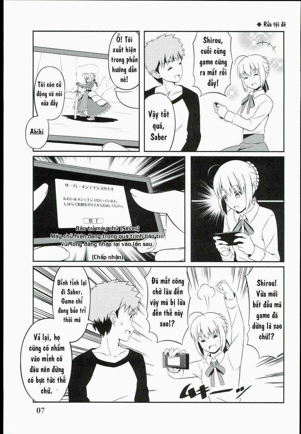 Saber-San Chơi Fgo! Chapter 1 trang 8