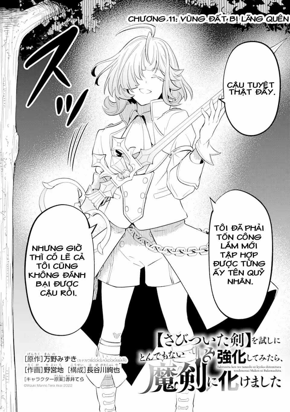 "Sabitsuita Ken" Wo Tameshi Ni Kyoukashite Mitara, Tondemonai Maken Ni Chapter 11.1 trang 2